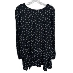 Free People Sz S Oversized Black Midi Dress Light Weight Whimsigoth Cottage Core